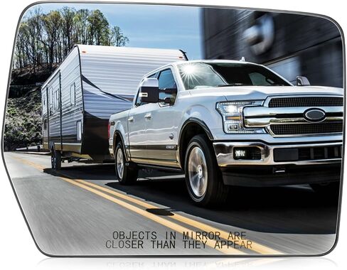 Right Passenger Side Mirror Glass Replacement Compatible with 2011 2012 2013 2014 Ford F150 Heated Rearview Side Mirror Glass Replace ‎‎4L3Z-17K707-DA in Saudi Arabia
