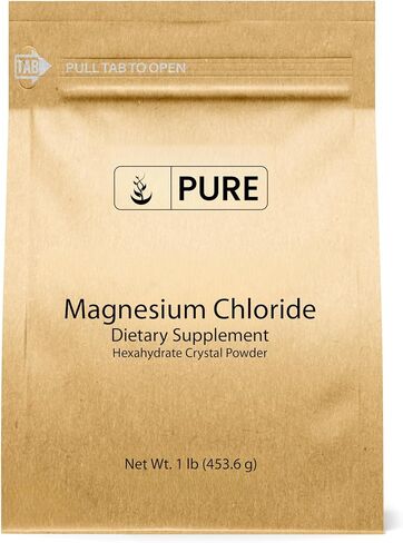 Pure Original Ingredients Magnesium Chloride (1 lb), Eco-Friendly Packaging, Crystal Powder, Magnesium Supplement in Kuwait