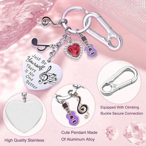 Singer Quotes Merch Music Lover Keychain, Music Keychain Gifts for Fans Concerts Singer Merch Key chain in Saudi Arabia