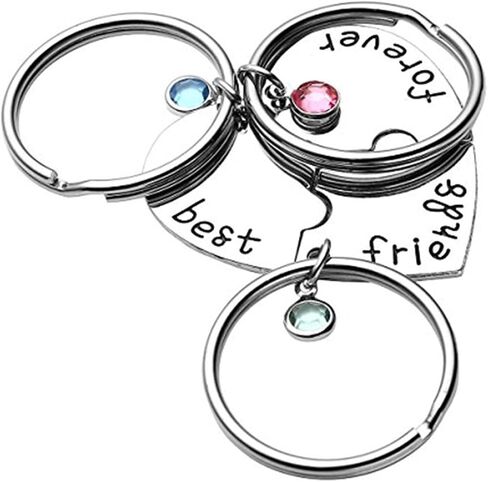 Bff Friendship Gift Keychain لـ 3 أفضل أصدقاء على الإطلاق Bff قطعة لغز كيرينغ in Kuwait