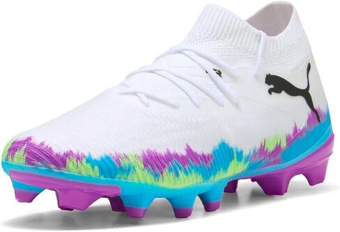 PUMA Womens Future 8 Match Brilliance Firm GroundArtificial Ground Soccer Cleats - White - Size 7.5 M in Saudi Arabia