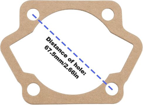 ECSiNG 2pcs Bicycle Engine Cylinder Crankcase Base Gasket Compatible with ZTMoto Phantom 85 Cylinder for 2-Stroke Motorized Bike in Saudi Arabia