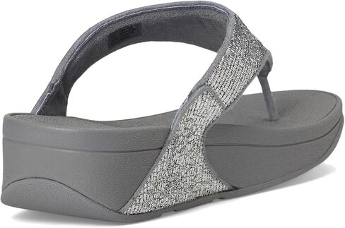 صندل نسائي من FitFlop من Lulu مجعد لامع بكعب عريض عند أصابع القدم in Saudi Arabia