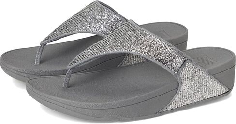 صندل نسائي من FitFlop من Lulu مجعد لامع بكعب عريض عند أصابع القدم in Saudi Arabia