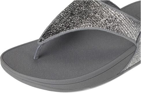 صندل نسائي من FitFlop من Lulu مجعد لامع بكعب عريض عند أصابع القدم in Saudi Arabia