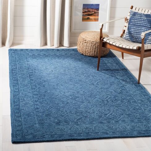 SAFAVIEH Dip Dye Collection 4' x 6' Navy Blue DDY151N Handmade Premium Wool Area Rug in Saudi Arabia