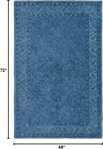 SAFAVIEH Dip Dye Collection 4' x 6' Navy Blue DDY151N Handmade Premium Wool Area Rug in Saudi Arabia
