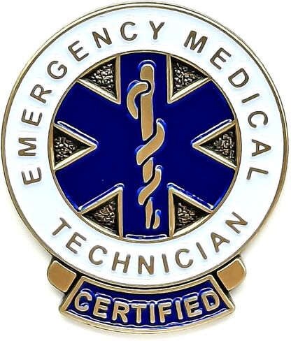 Emergency Medical Technician EMT Enamel Pin - Theme Series - Enamel Lapel Pin - Plated Badge for Clothing, Bags, and Lanyards in Saudi Arabia
