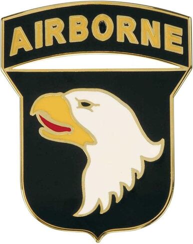 101st Airborne Division Enamel Pin in Saudi Arabia