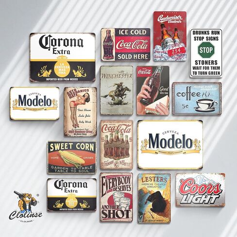 Coca Cola Signs | Metal Retro Sign Vintage Bar Cool Things Shop Room Decor | Funny Man Cave Wall Tin Sign Stuff Poster For Home House Coffee Garage Kitchen 12x8 Inch in Saudi Arabia