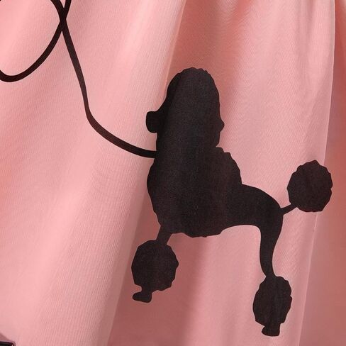 Little Girls 1950s Costume Poodle Skirt Halloween Party Dress Up in Kuwait