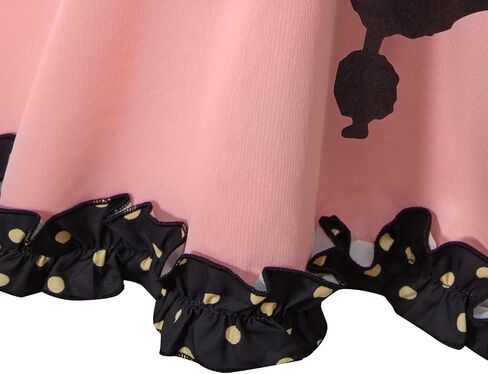 Little Girls 1950s Costume Poodle Skirt Halloween Party Dress Up in Kuwait