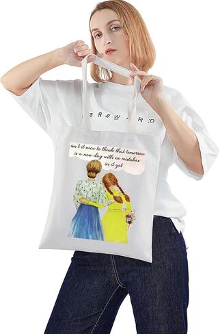 WZMPA Shirley Tote Bag هدية مستوحاة من اقتباس كتاب ماري غدًا هو يوم جديد بدون أخطاء حقيبة كتف جديدة in Kuwait