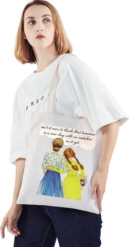 WZMPA Shirley Tote Bag هدية مستوحاة من اقتباس كتاب ماري غدًا هو يوم جديد بدون أخطاء حقيبة كتف جديدة in Kuwait