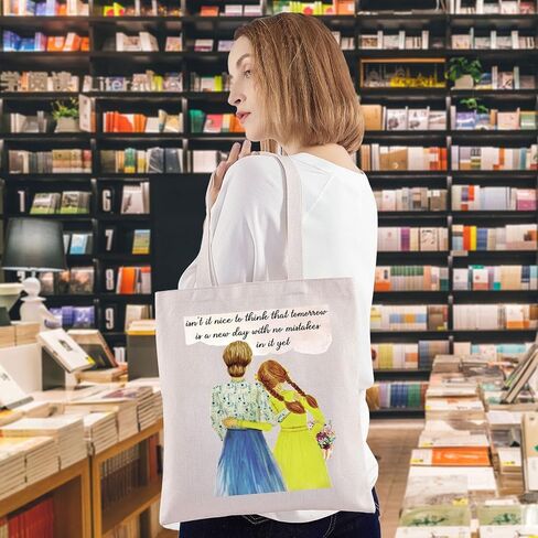WZMPA Shirley Tote Bag هدية مستوحاة من اقتباس كتاب ماري غدًا هو يوم جديد بدون أخطاء حقيبة كتف جديدة in Kuwait
