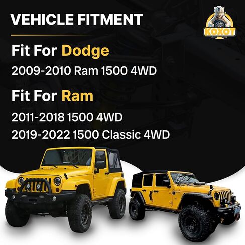 11 قطعة وصلة نهاية قضيب التعليق الأمامي مع مجموعة جلبة مناسبة لدودج رام 1500 4WD 2009-2010، لرام 1500 2011-2018، لرام 1500 كلاسيك 2019 2020 2021 2022، استبدل OE # 55398938AC، K80894 in Saudi Arabia