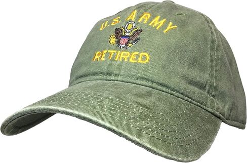 Don't Thread On Me D.T.O.M. US Army Retired Dad Hat Washed in Saudi Arabia