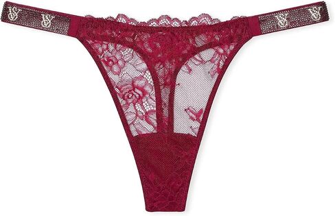 Victoria's Secret Shine Strap Very Sexy Lace Thong Panty Color Red New in Saudi Arabia