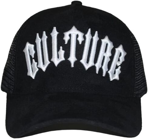 Faux Suede Leather Trucker Hat - Adjustable Mesh-Back Baseball Cap for Men & Women in Saudi Arabia