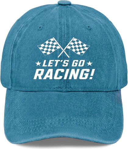 قبعات Let's Go Racings للرجال، قبعة بيسبول مغسولة ومضحكة in Kuwait