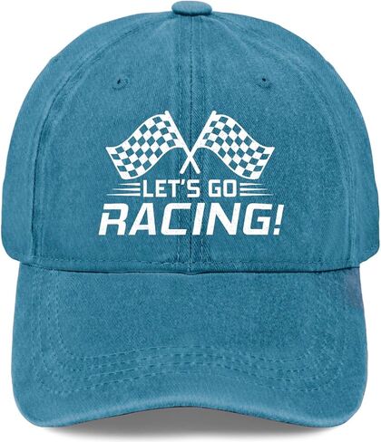 قبعات Let's Go Racings للرجال، قبعة بيسبول مغسولة ومضحكة in Kuwait