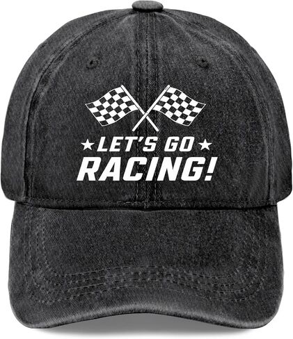 قبعات Let's Go Racings للرجال، قبعة بيسبول مغسولة ومضحكة in Kuwait
