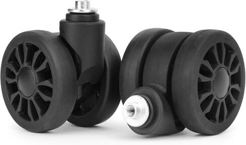 Luggage Replacement Wheels, 2 Pcs Universal Suitcase Double-Row Wheels for DIY Repair Spare Suitcase Casters Replacement Luggage Parts, V-LN5 in Kuwait