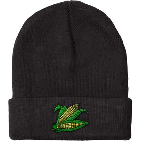 Speedy Pros Beanies for Men Corn Embroidery Vegetables Funny Winter Hats for Women Acrylic Skull Cap 1 Size in Saudi Arabia