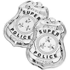 Halloween Cosplay Badge Pin Police Badge Pin Lifelike Police Brooch Halloween Costume Party Prop Accessories Women Men Jewelry Present Silver in Kuwait
