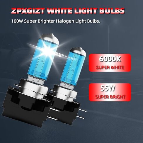 Light Bulbs Fit For Hyundai Elantra 2007-2010,H1 H11B 881 High Low Beam Fog Lights High Performance Halogen Headlight Bulb Combo,6000K White Light,Pack of 6 in Saudi Arabia