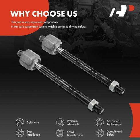 A-Premium 2 x Front Inner Tie Rod Ends, Compatible with Ford Fusion 2013-2020, Edge 2015-2021, GT 2017-2018, Lincoln MKZ 2013-2020, MKX 2016-2018 in Saudi Arabia