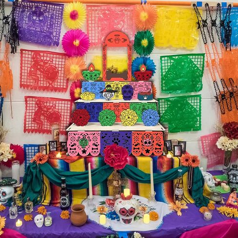 Cinrobiye Day of the Dead Ofrenda Altar Unfinished Dia De Los Muertos Pet Altar Photo Frame with Colored Pens Wooden Dia De Los Muertos Decorations for Dog & Cat Remembrance Memory Shadow Box Supplies in Kuwait