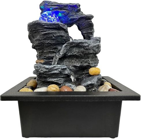 Mini Fountain Pump with LED Lights, Ultra Quiet Submersible Water Pump with Switch for Aquarium, Small Fish Tank, Pet Water Fountain, Tabletop Fountains, Water Gardens and Hydroponic Systems in Kuwait