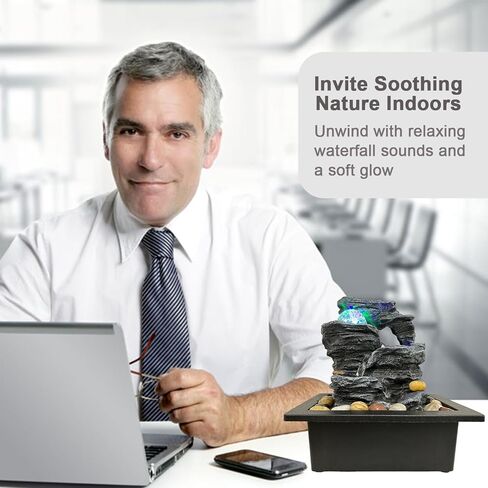 Mini Fountain Pump with LED Lights, Ultra Quiet Submersible Water Pump with Switch for Aquarium, Small Fish Tank, Pet Water Fountain, Tabletop Fountains, Water Gardens and Hydroponic Systems in Kuwait