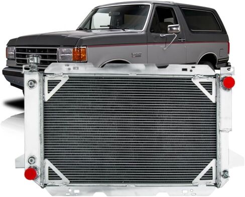 3 Row All Aluminum Radiator for 1985-1997 Ford F150 F250 F350 Bronco V8 1986 1987 1988 1989 1990 1991 1992 1993 1994 1995 1996 radiators in Kuwait