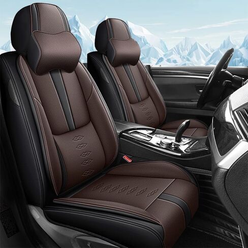 Car Seat Covers for Hyundai IONIQ 9 2026,Waterproof Leather Seat Covers 5-Seats Standard,Car Interior Accessories with Airbag,Seat Protectors for IONIQ 9(Black+Gray) in Saudi Arabia