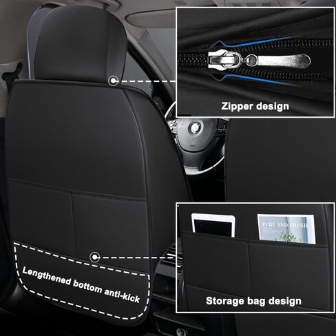 Car Seat Covers for Hyundai IONIQ 9 2026,Waterproof Leather Seat Covers 5-Seats Standard,Car Interior Accessories with Airbag,Seat Protectors for IONIQ 9(Black+Gray) in Saudi Arabia
