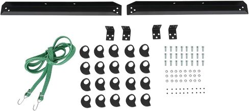 KUAFU Universal 5-Lite Truck Bed الزجاج الأمامي رف المحمول 5 فتحة نافذة حامل الزجاج الأمامي شاحنة الرف ث / منصات الرغوة المطاطية وأقفال الصاري، رف نقل الزجاج وإدارته in Saudi Arabia