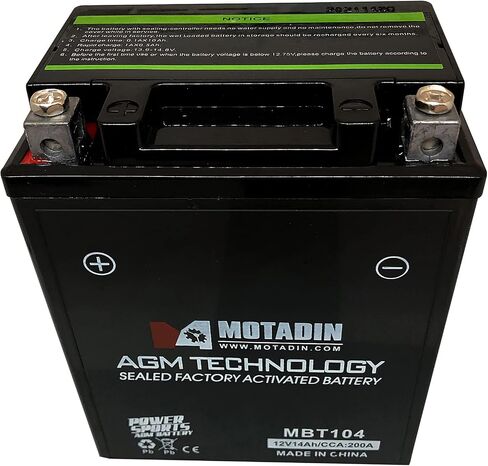 AGM Battery Compatible With Polaris RZR 570 2012-2022 EFI TRAIL/DIESEL 1999-2001 in Saudi Arabia