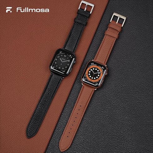 أحزمة جلدية من Fullmosa متوافقة مع سوار ساعة Apple مقاس 38 مم 40 مم 41 مم 42 مم 44 مم 45 مم 49 مم، حزام iWatch أنيق مع حافظة لسلسلة iWatch 9 8 7 6 5 4 3 2 1 SE Ultra 2 1 للنساء in Kuwait