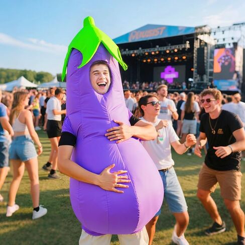 زي الكبار القابل للنفخ، أزياء مضحكة تنفجر لأزياء الهالوين المضحكة للرجال والنساء والحفلات التنكرية in Kuwait