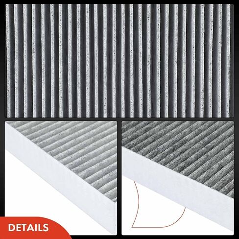 A-Premium 3-PC Cabin Air Filter with Activated Carbon Compatible with Nissan Vehicles - Rogue (2014-2020), Rogue Sport (2017-2022), Qashqai (2017-2022) - Replace# 27277-4BU0A in Saudi Arabia