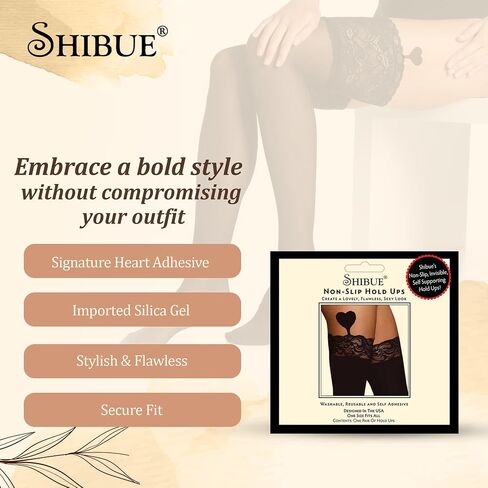 Shibue Stockings for Women Lingerie, Thigh High Tights, Black Thigh Highs, Available in Fishnet or Opaque (Sold Separately) in Saudi Arabia