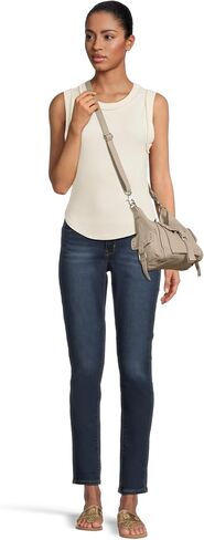 Free People We The Free Baby Leigh Distressed Tote Bag, Pearl in Saudi Arabia