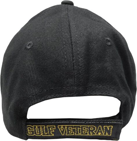 United States Military Gulf War Veteran Black Adjust Baseball Style Cap Hat in Saudi Arabia