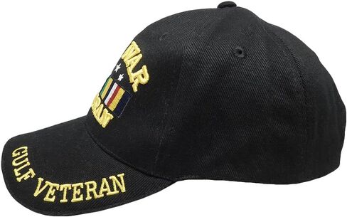 United States Military Gulf War Veteran Black Adjust Baseball Style Cap Hat in Saudi Arabia