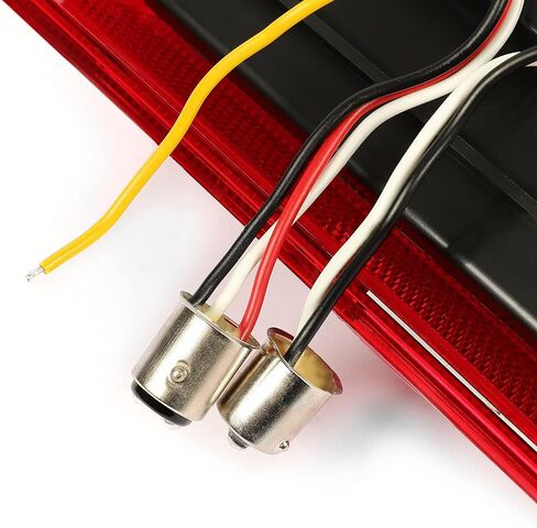 HECASA Tail Lights Compatible with 1975-1986 Chevy Chevrolet C10 Pair LED Rear Brake Lamps Taillights Sequential Passenger and Driver Side Red Lens Replacement for CTL7387LED-L CTL7387LED-R in Saudi Arabia