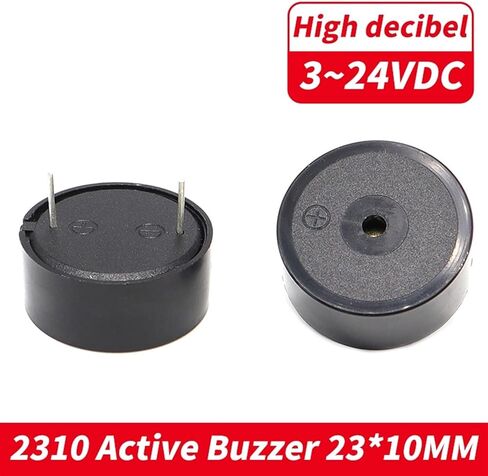 1pcs 2310 Active 95DB High Decibel Piezoelectric Alarm Buzzer DC 3-24V Continuous Acoustic Electronic Buzzer Dimension 23x10MM in Saudi Arabia