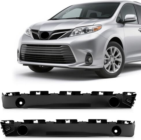 Front Bumper Bracket Bumper Retainer Support Bracket Mount Black Left And Right Side For 2011-2020 Toyota Sienna TO1043116 TO1042116 in Saudi Arabia