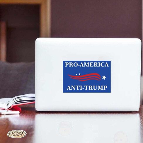10 عبوات من ملصقات السيارات Pro America Anti Trump - ملصق من الفينيل مضاد لترامب للكمبيوتر المحمول وممتص للصدمات لنافذة السيارة مضاد للماء in Saudi Arabia
